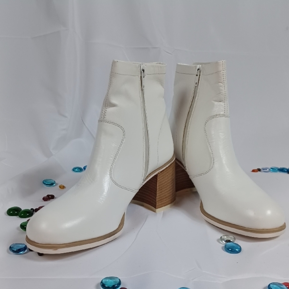 White Ankle Boots for Women
